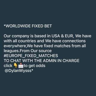 WORLDWIDE FIXED BET®️ Telegram Tools & Utilities channel