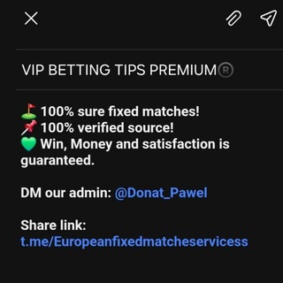 VIP BETTING TIPS PREMIUM®️ Telegram Sports channel